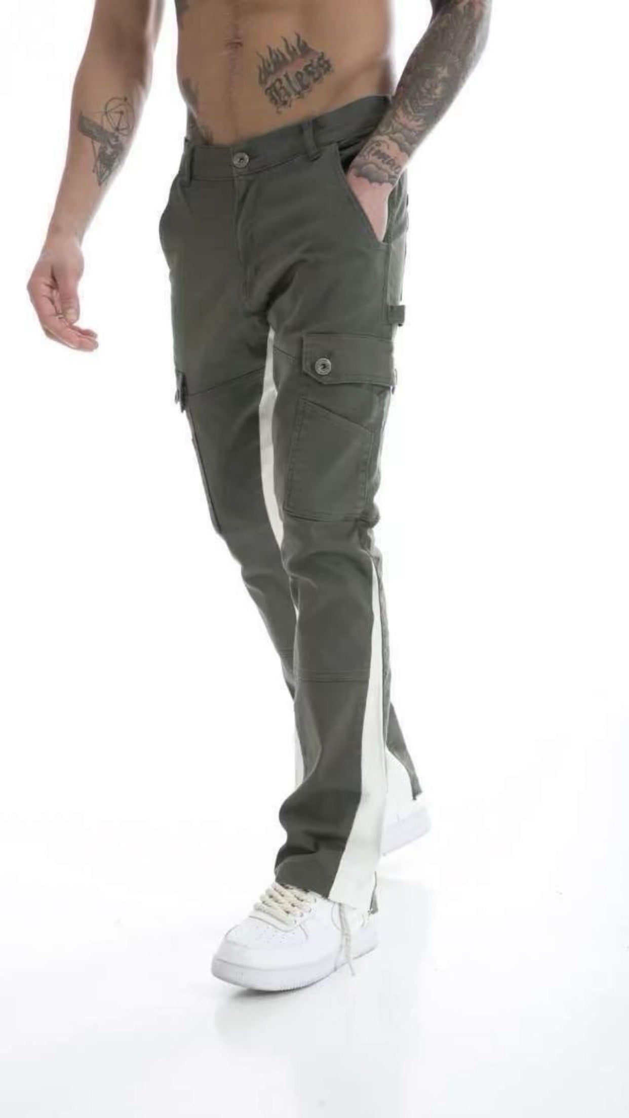 Pantalon Vert Éléganc