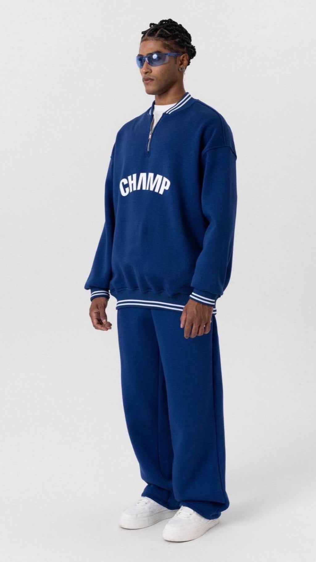Ensemble Cocooning Bleu Champ