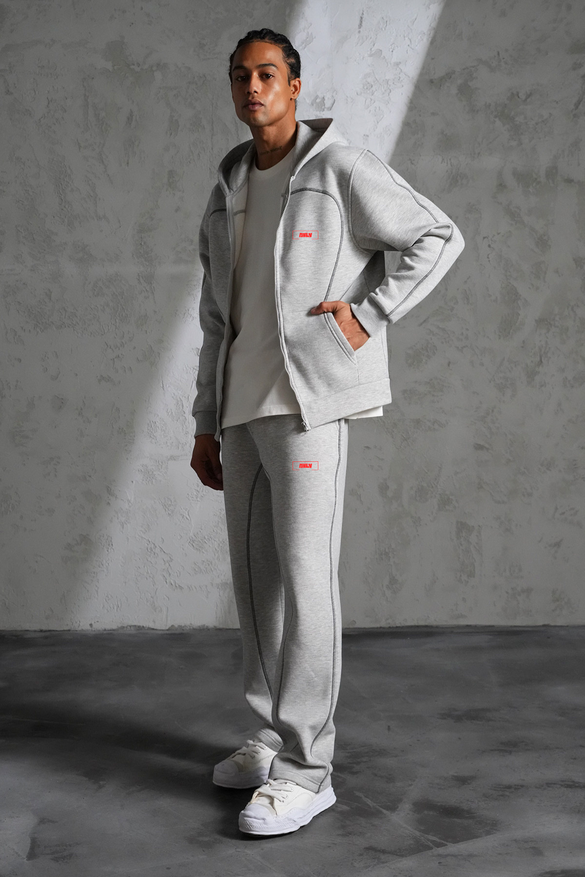 Zip Hoodie AVLV Gris