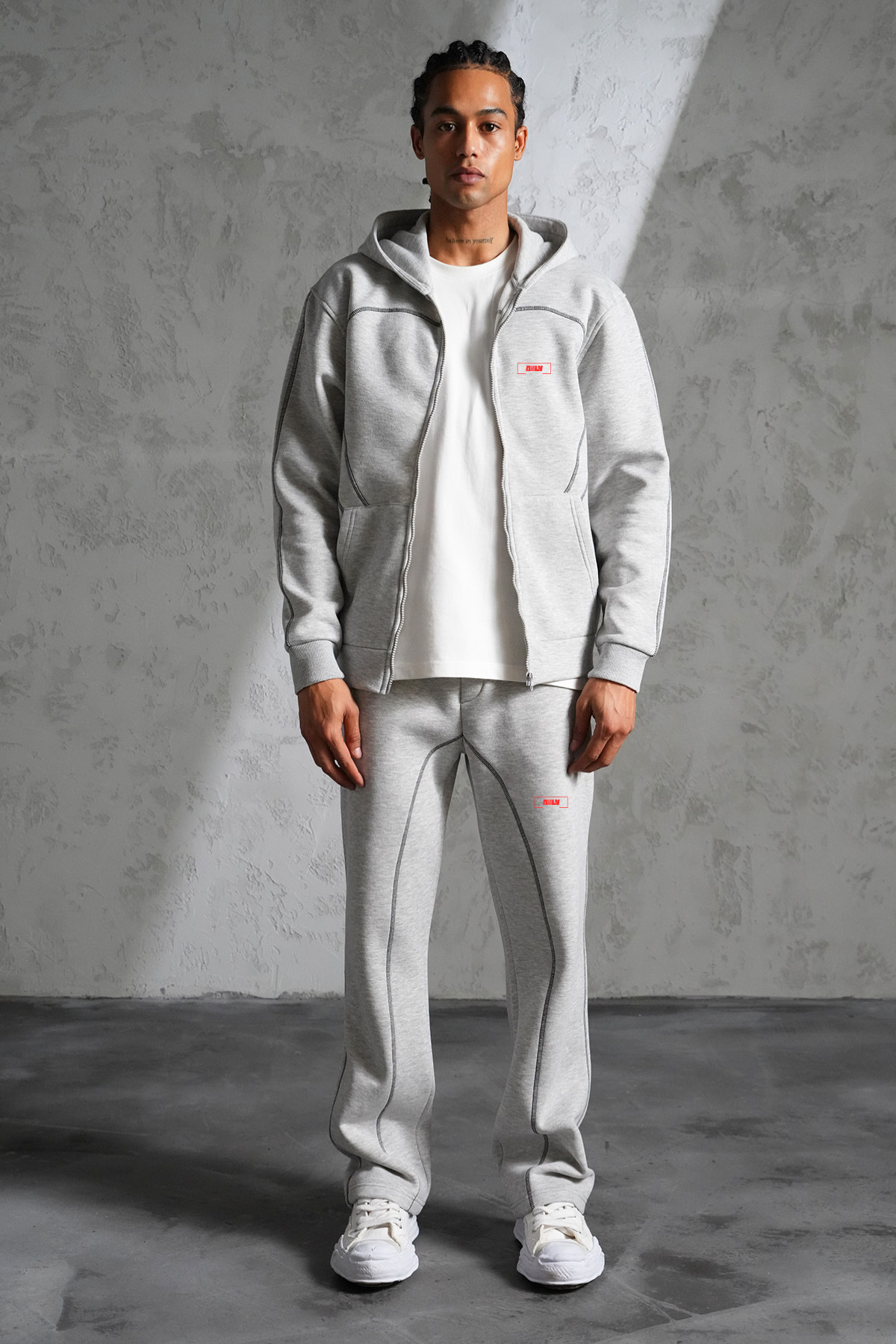 Zip Hoodie AVLV Gris