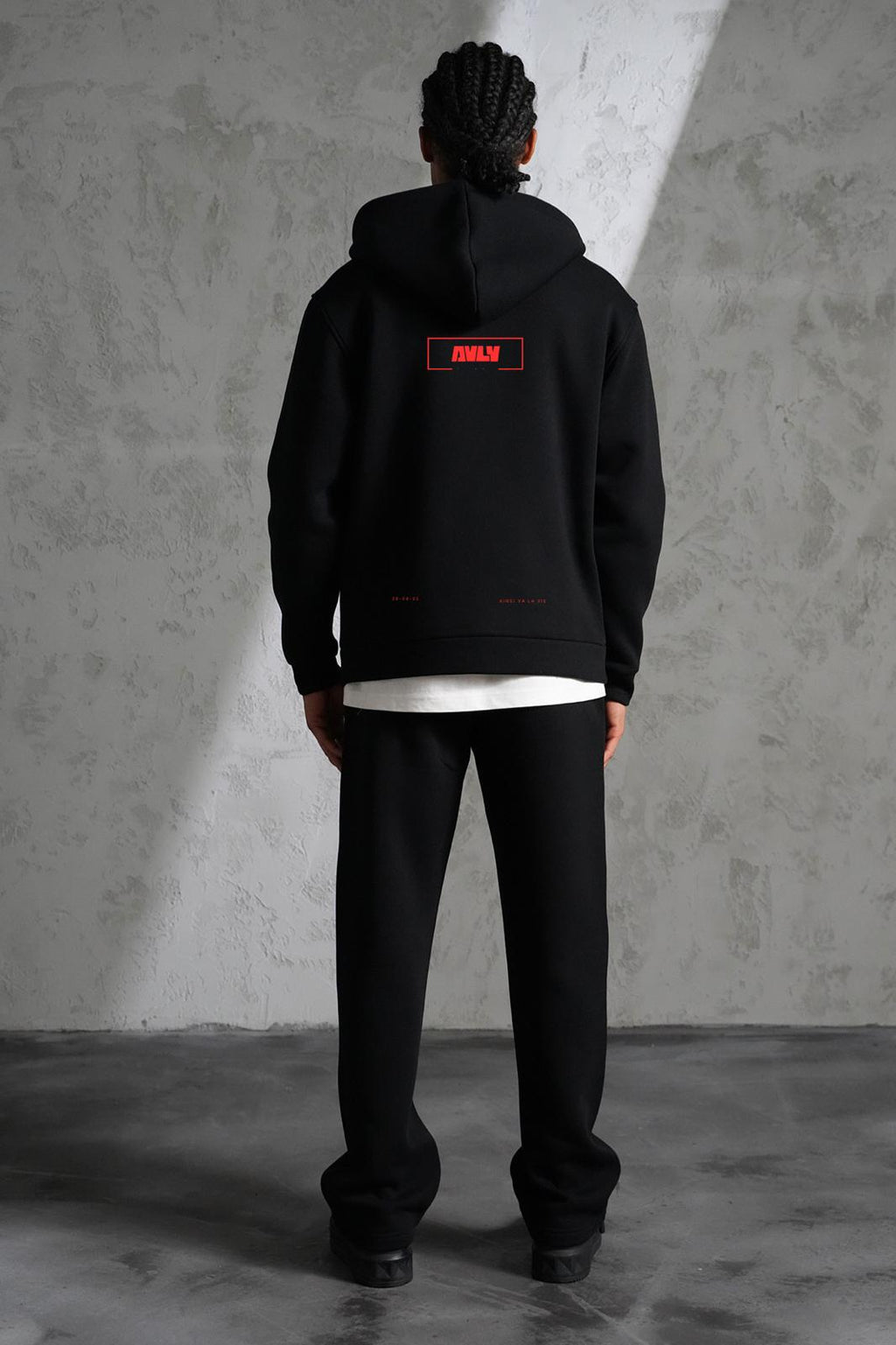Zip Hoodie AVLV Noir
