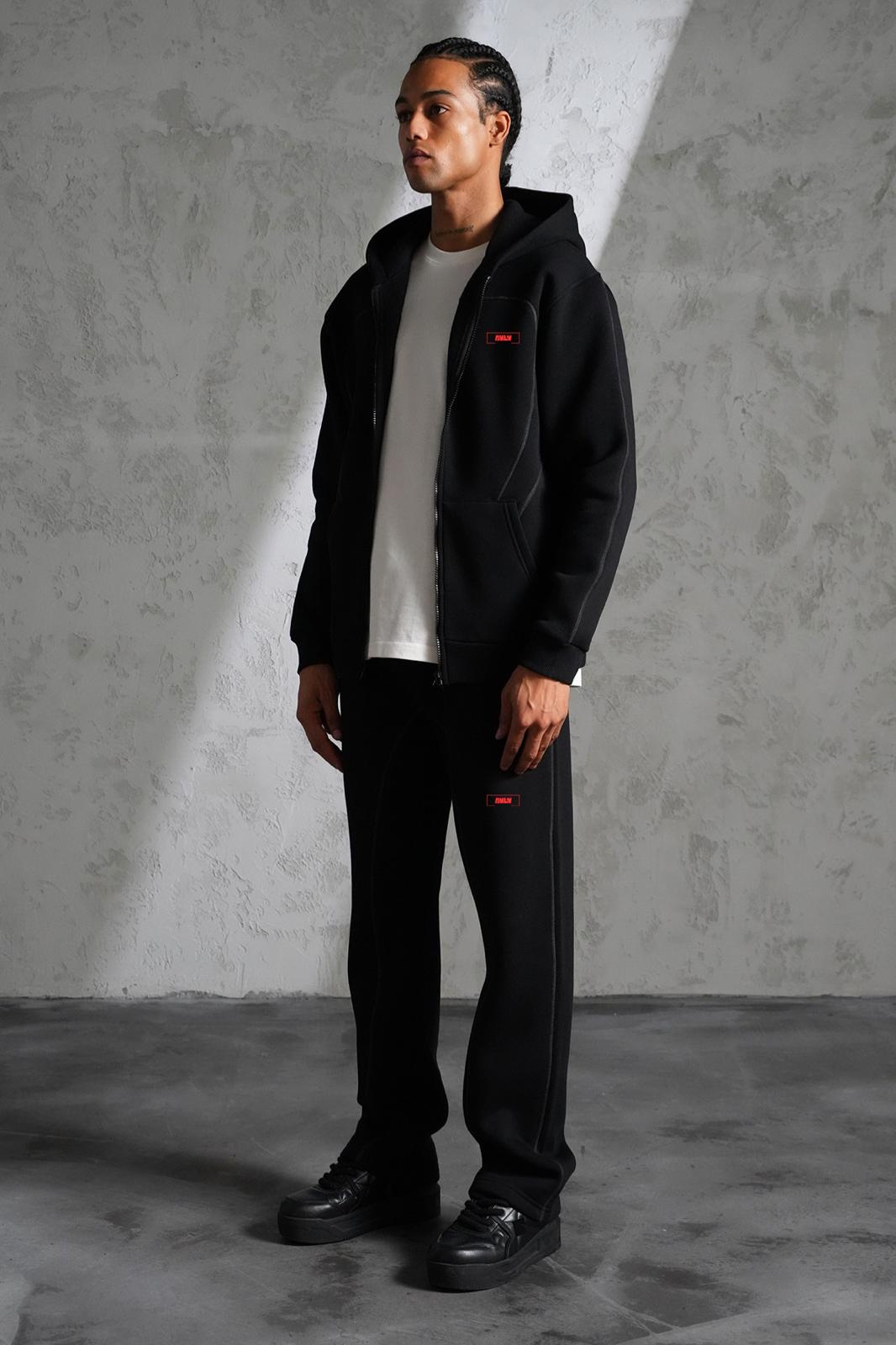 Zip Hoodie AVLV Noir
